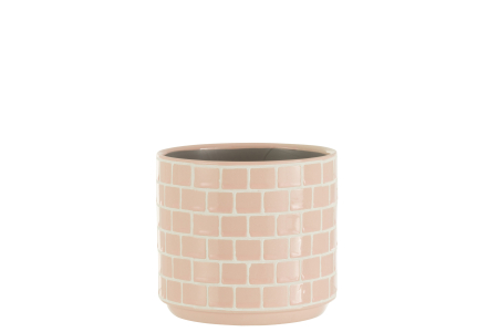 SALE % - Ghiveci, Ceramica, Roz, 14x14x12.5