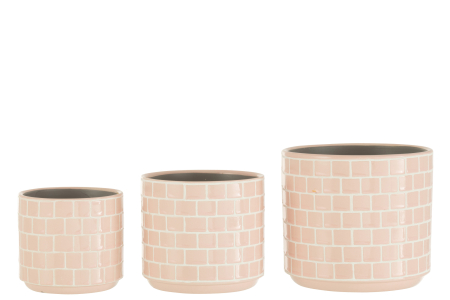 Ghiveci, Ceramica, Roz, 17x17x15 [3]