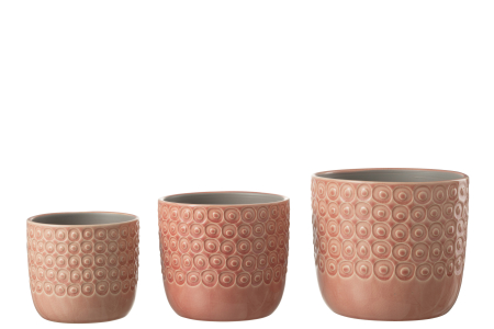 Ghiveci, Ceramica, Roz, 17x17x15 [3]