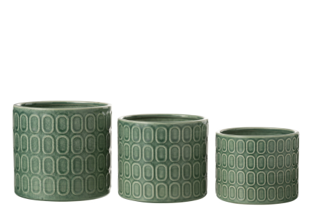 Ghiveci, Ceramica, Verde, 17x17x15.3 [3]