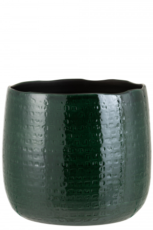 IN STOC - Ghiveci, Ceramica, Verde, 33x33x30