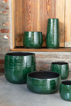 Ghiveci, Ceramica, Verde, 33x33x30 [1]