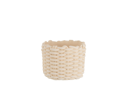 SALE % - Ghiveci, Ciment, Bej, 21x21x17.5 cm