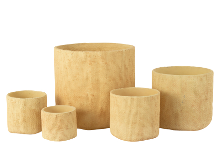 Ghiveci, Ciment, Bej, 35x35x33 [1]