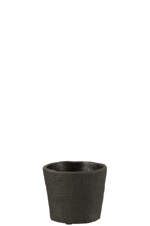 SALE % - Ghiveci, Ciment, Negru, 12.5x12.5x10