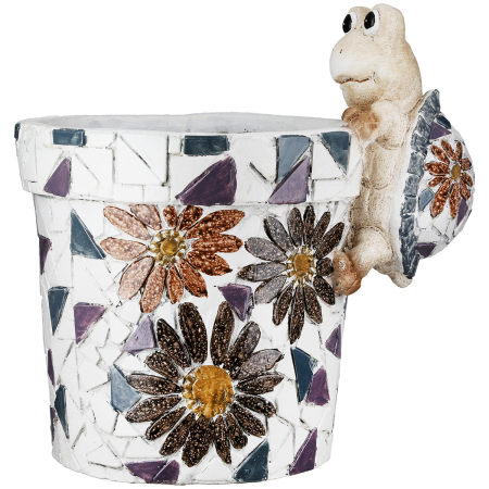 Vaze si boluri - Ghiveci, Testoasa „Mosaik“, 22 x 27.5 x 28 cm