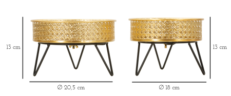 Ghiveci Glod, set 2, Bossy cm ø20.5x13-18x13  [5]