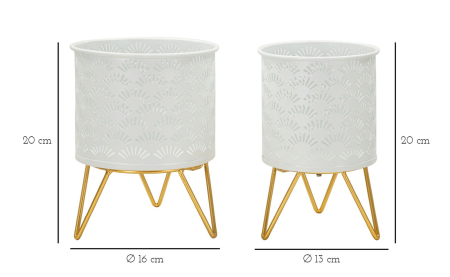 Ghiveci Glod, set 2, Carly cm ø 16x20-13x20  [5]