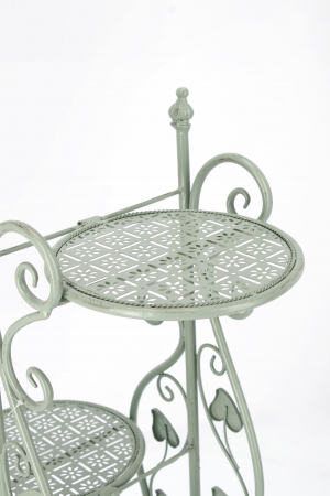 Etajera Harriet, Otel, Verde deschis, 32x80 cm [2]
