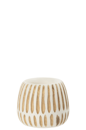 SALE % - Ghiveci, Lemn, Alb , 15x15x13.5