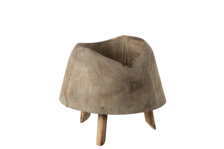 SALE % - Ghiveci, Lemn, Natural, 17x17x16.5