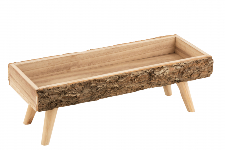 SALE % - Ghiveci, Lemn, Natural, 54.5x28x25 cm