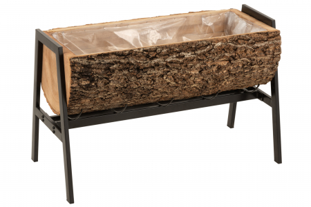 SALE % - Ghiveci, Lemn, Natural, 78x39x40 cm
