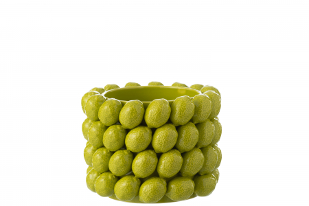 IN STOC - Ghiveci, Limes, Ceramic, Verde M, L 25| W 25| H 18.5 cm
