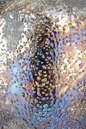 Vaza metalica deco, Pavone [2]