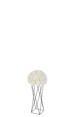 Ghiveci, Metal, Negru, 15x15x55 [1]