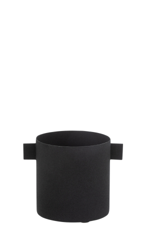 SALE % - Ghiveci, Metal, Negru, 16x11x12
