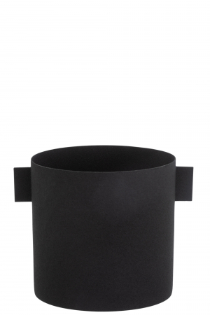 SALE % - Ghiveci, Metal, Negru, 20x16x15