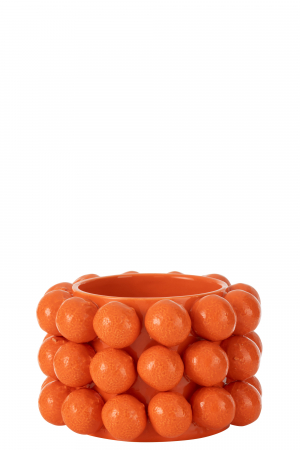 IN STOC - Ghiveci, Portocale, Ceramic, portocaliu, M, L 19.5| W 19.5| H 13 cm