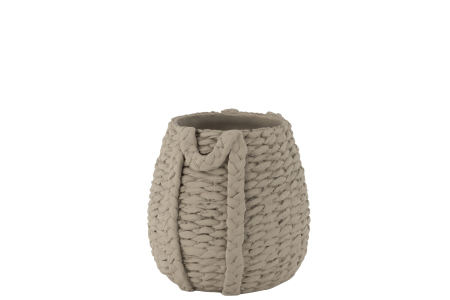 VAZE SI GHIVECE - Ghiveci, Sticla, Gri, 31.5x27x38 cm