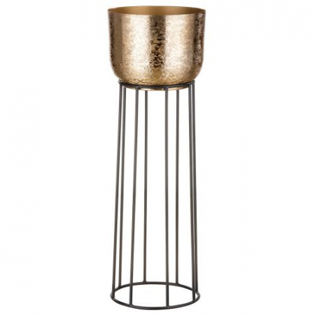 Ghiveci Trento, Aluminiu, Auriu/Negru, 60x19.5 cm [1]