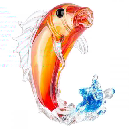 Glasart, Figurină, Pește, Piscium, Sticlă, roșu, PU 1, L. 12 cm, L. 21 cm, H. 22 cm [1]