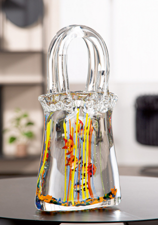Glasart, Obiect de decor, Geanta de mana, Acvariu, Sticla, transparenta, PU 1, L. 8 cm, L. 14 cm, H. 30 cm [4]