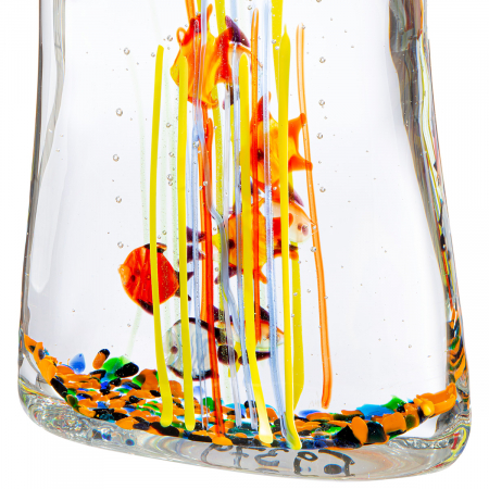 Glasart, Obiect de decor, Geanta de mana, Acvariu, Sticla, transparenta, PU 1, L. 8 cm, L. 14 cm, H. 30 cm [2]