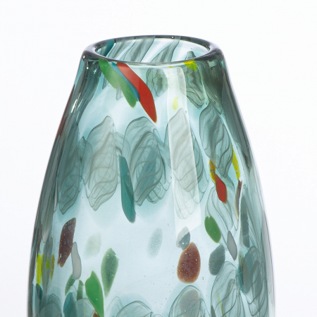 Glasart, Vasă, Fuego, pătat, Sticlă, verde, PU 2, L. 13 cm, L. 13 cm, H. 23,5 cm [1]