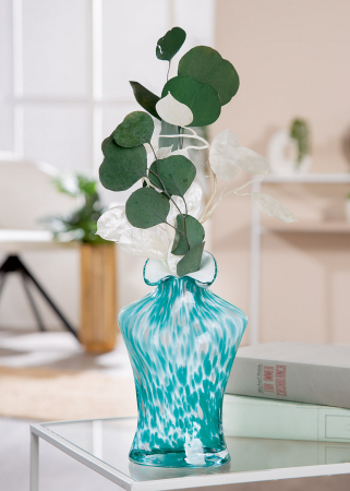 Glasart, Vaza, Corinna, Motiv femeie, Sticla, verde, PU 2, L. 11 cm, L. 19 cm, H. 30 cm [4]