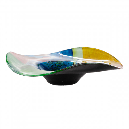 Glass Art, Bol, rotund, Sticlă, multicolor, PU 1, H 13 cm, D 48 cm [1]