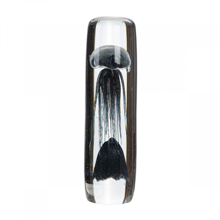 Mare si soare - Glass Art, Obiect decorativ, Qualle, Sticlă, transparent, negru, PU 1, H 31 cm, D 10 cm