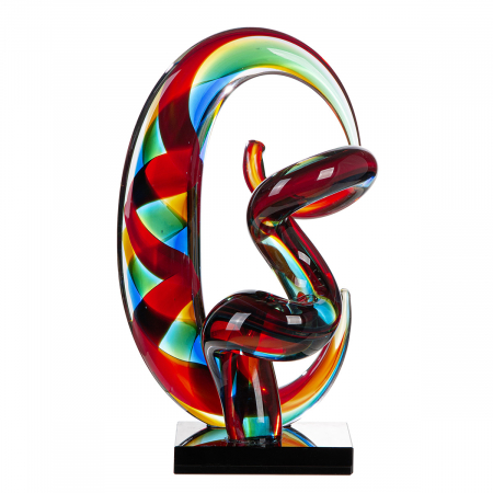 Glass Art, Sculptură, Sticlă, multicolor, PU 1, L. 15 cm, L. 17 cm, H 28 cm [1]