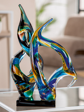 Glass Art, Sculptură, Sticlă, multicolor, PU 1, L. 16 cm, L. 21 cm, H 33 cm [4]