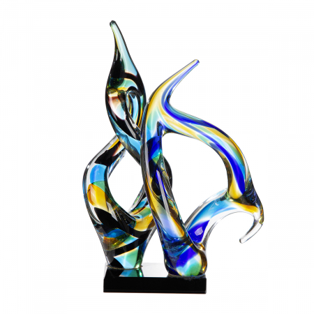 Glass Art, Sculptură, Sticlă, multicolor, PU 1, L. 16 cm, L. 21 cm, H 33 cm [1]