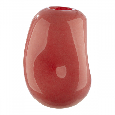 Glass Art, Vază, „Bombon”, Sticlă, roz, PU 1, H 26 cm, D 16 cm [1]