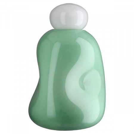 SALE % - Glass Art, Vază, „Bombon”, Sticlă, verde deschis, PU 1, H 38 cm, D 21 cm