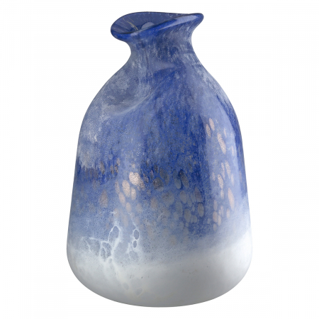 Glass Art, Vază, Sticlă, albastru, PU 2, H 27 cm, D 16 cm VAZE SI GHIVECE - Glass Art, Vază, Sticlă, albastru, PU 2, H 27 cm, D 16 cm