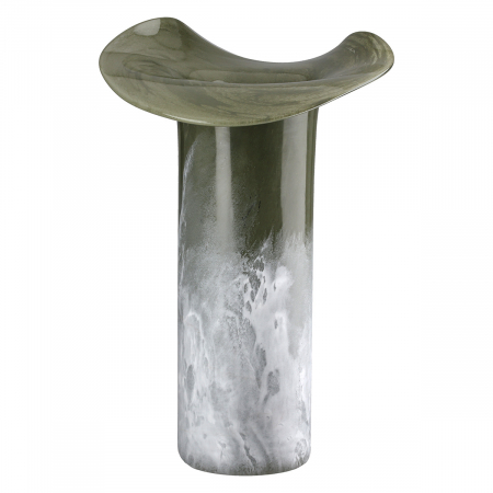 SALE % - Glass Art, Vază, Sticlă, verde, PU 1, H 36 cm, D 27 cm