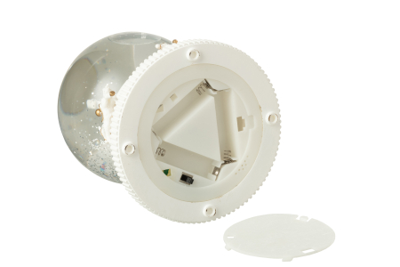 Glob cu apa, Carusel cai, plastic Alb/auriu [3]