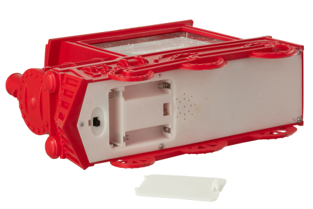 Glob cu apa, Locomotiva Craciun, plastic, rosu [3]