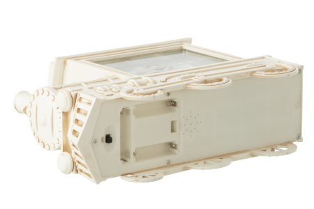 Glob cu apa, Locomotiva din plastic, Alb [3]