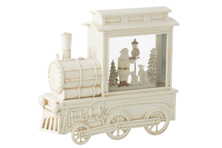Glob cu apa, Locomotiva din plastic, Alb [1]