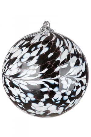 Glob Saturn, Sticla, Alb/Negru, 12 cm [1]