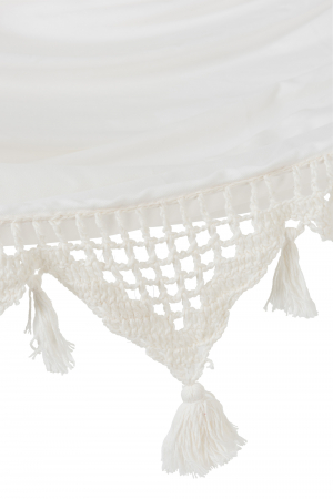 Hamac Tassel, Bumbac/Lana/Poliester, Alb, 220x130x6 cm [1]