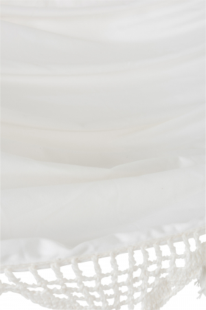 Hamac Tassel, Bumbac/Lana/Poliester, Alb, 220x130x6 cm [2]