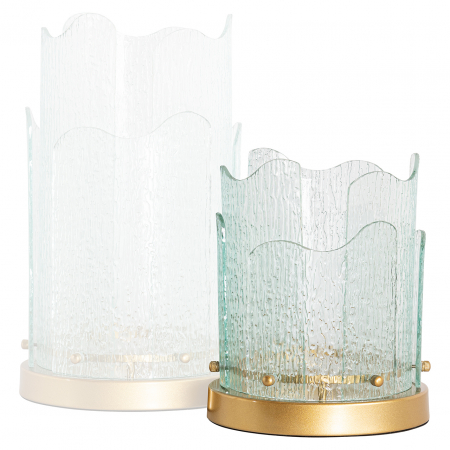 Hurricane/ Suport lumanare Danila mic (auriu), Dims: 26.5 x 22.0 x 22.0 cm [3]