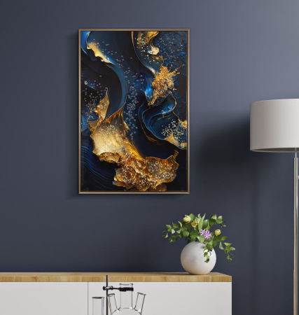Imprimeu pe panza cu rama, Andromeda -b- cm 60x4x90 [5]