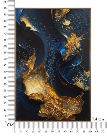 Imprimeu pe panza cu rama, Andromeda -b- cm 60x4x90 [6]