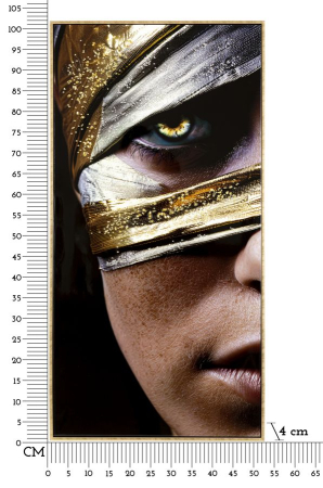 Imprimeu pe panza cu rama, Nairobi -a- cm 52x4x102 [6]